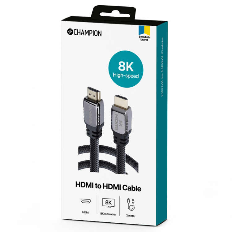 Champion HDMI-kabel Ultra certified Ha- Champion HDMI-kabel Ultra certified Ha-