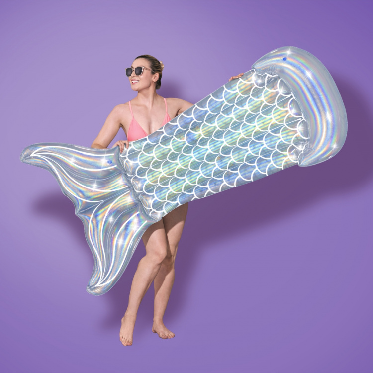 Bestway Luftmadrass 1.93m Regnbågsskim