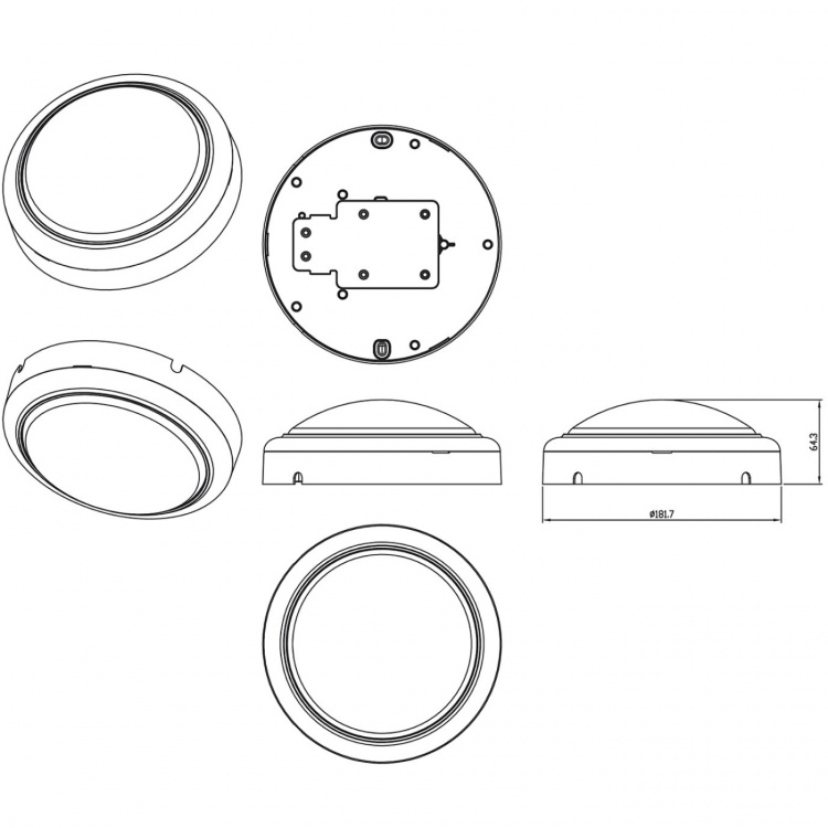 Philips ProjectLine Vägglampa 15W 1400lm IP54 Philips ProjectLine Vägglampa 15W 1400lm IP54