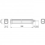 Philips ProjectLine Taklampa 60cm 17W 1700lm IP65