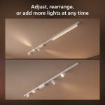 <p><strong>Perifo straight base set for ceiling (3 spots, 1 light rail) White</strong><br /><br />This smart ceiling track kit in black includes three cylinder spotlights, a linear light track, a 1-meter track, a 1.5-meter track, and a power supply unit t <p><strong>Perifo straight base set for ceiling (3 spots, 1 light rail) White</strong><br /><br />This smart ceiling track kit in black includes three cylinder spotlights, a linear light track, a 1-meter track, a 1.5-meter track, and a power supply unit t