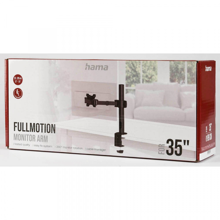 Hama Monitor Holder Operator Single XL Black