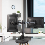 Hama Monitor Holder Operator Twin Black 13