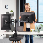 Hama Monitor Holder Operator Twin Black 13