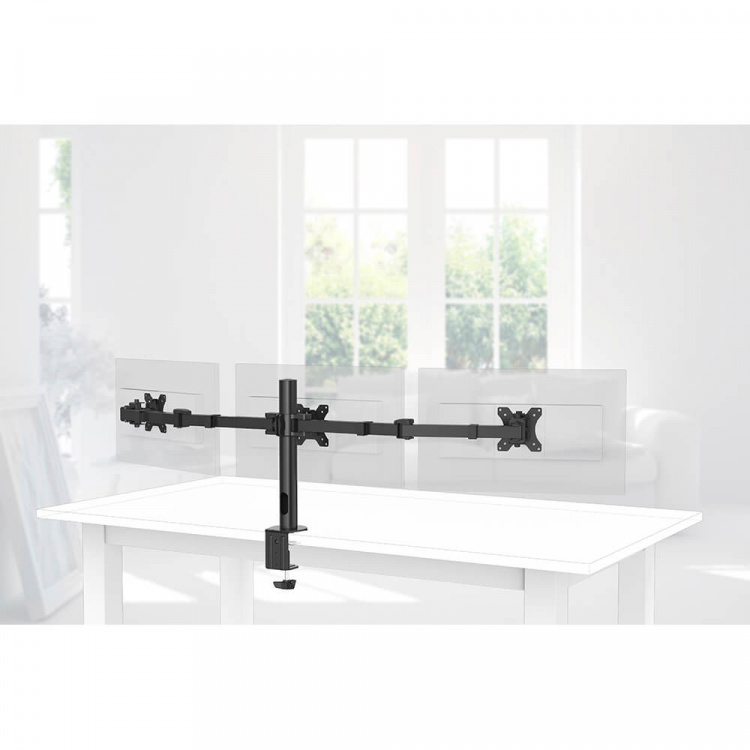 Hama Monitor Holder Operator Tripple Black