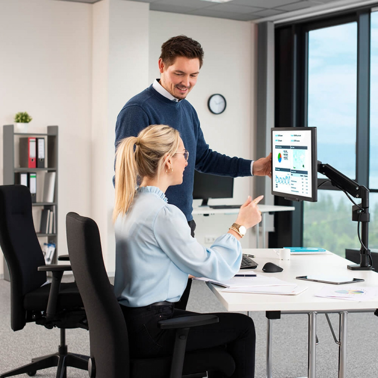 Hama Monitor Holder Performer Single Black