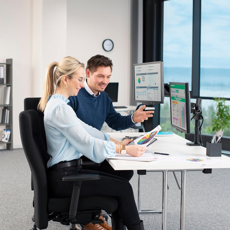 Hama Monitor Holder Performer Twin Black 13