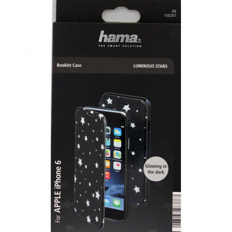 Hama Mobilewallet DesignLine iPhone 6/7/8/SE Star Glow Black