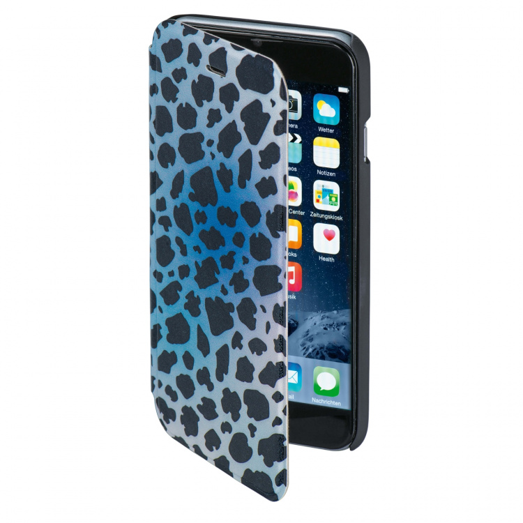 Hama Mobilewallet DesignLine iPhone6/6S Leopard Blue