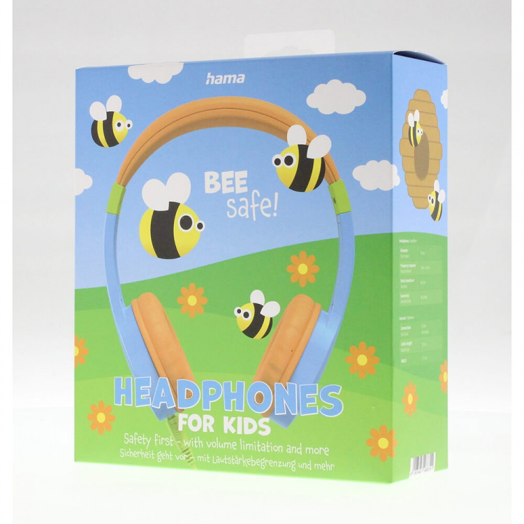 Hama Headphone Teens Guard On-Ear Wired 85dB Blue