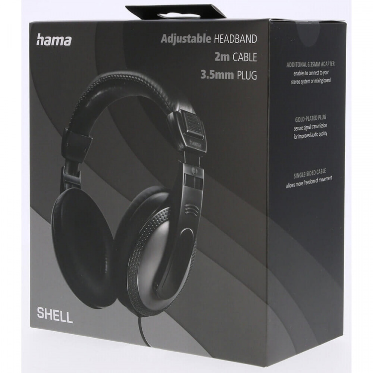 Hama Headphone Shell Over-Ear Wired Black
