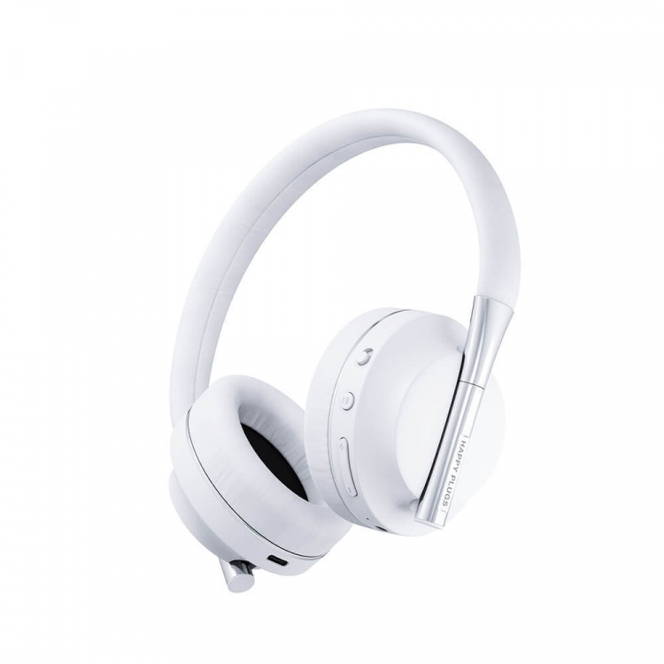 Happy Plugs Play Headphone Over-Ear 85dB Wireless White