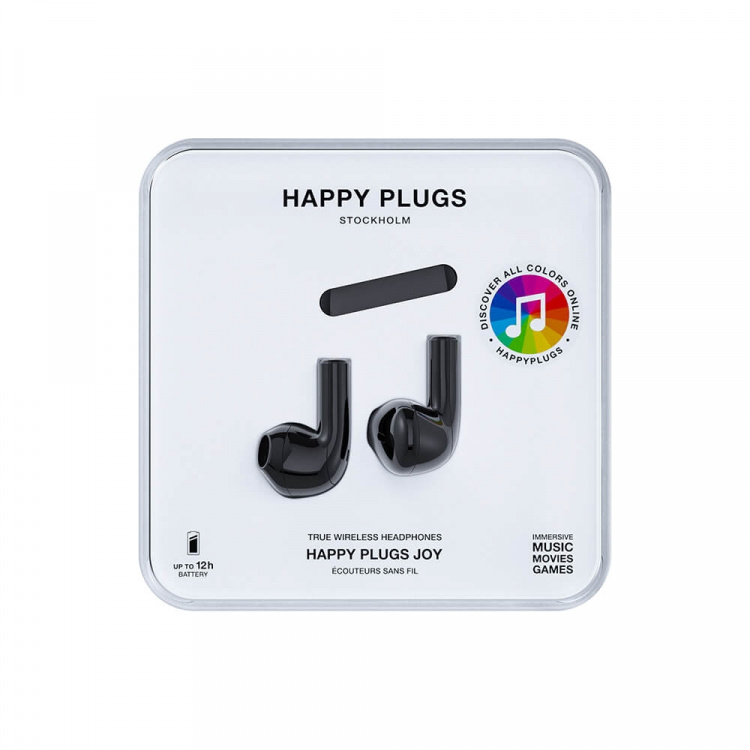 Happy Plugs Headphone Joy In-Ear TWS Black