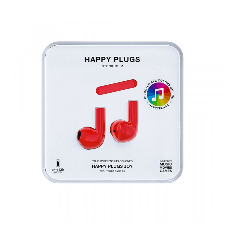 Happy Plugs Headphone Joy In-Ear TWS Red