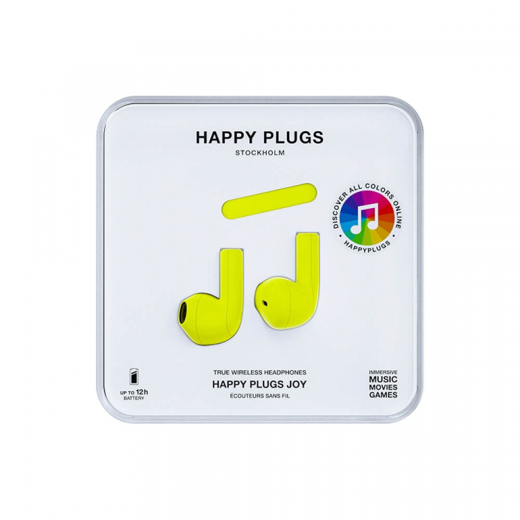 Happy Plugs Headphone Joy In-Ear TWS Neon Yellow