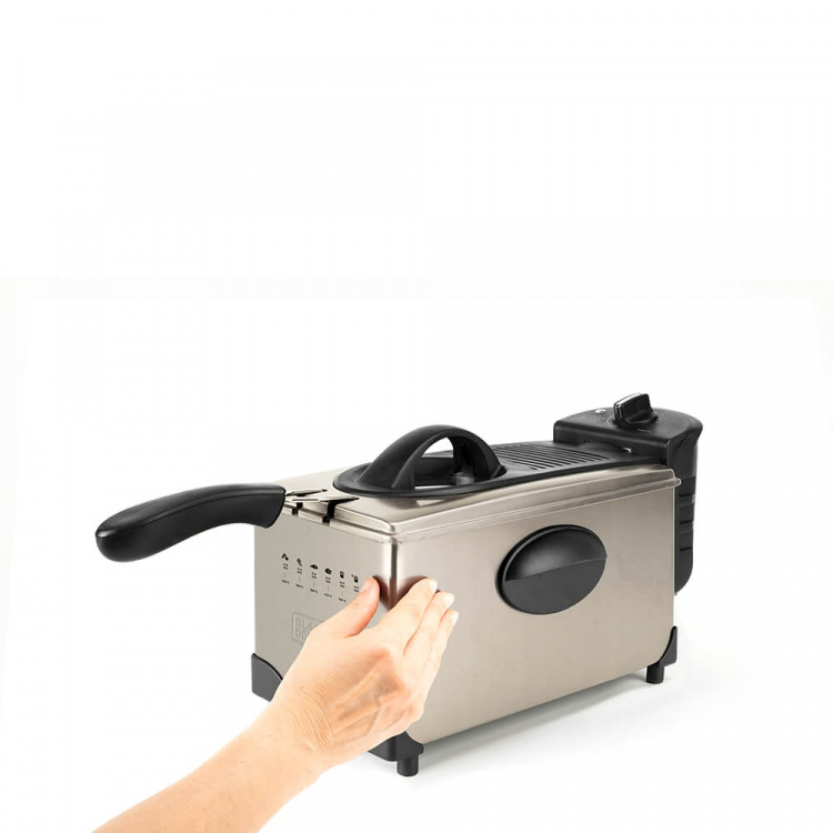 BLACK+DECKER Deep Fryer 3L Brushed