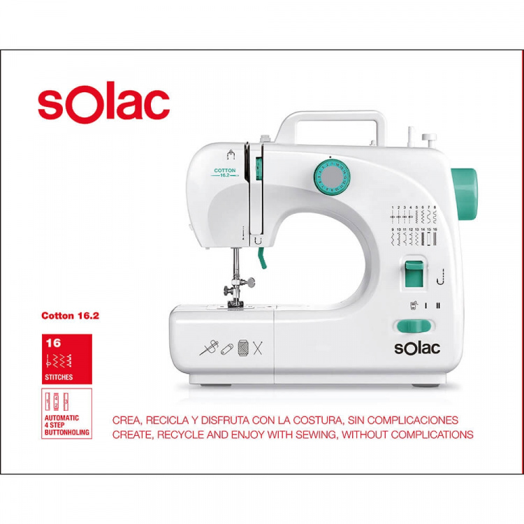 SOLAC Cotton 16.0 Sewing Machine
