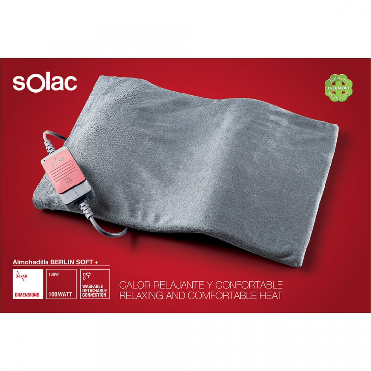 SOLAC Berlin Soft+ Large Heating Pad 100W