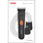 SOLAC Hair Clipper Multifunctional Pourpose Black IPX6