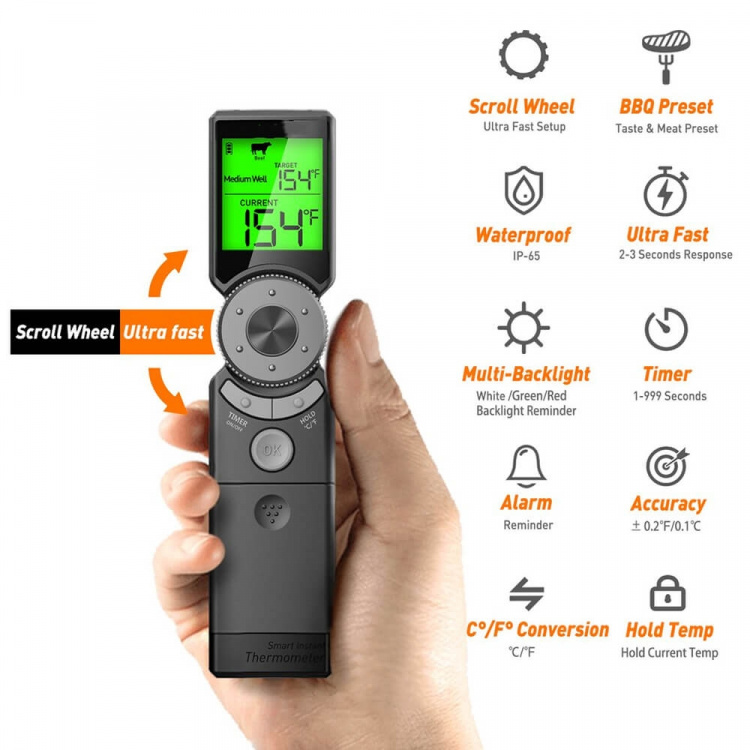 TERMOMETERFABRIKEN Thermometer Meat Digital with Timer TERMOMETERFABRIKEN Thermometer Meat Digital with Timer