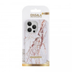 Onsala Phone Case iPhone 14 Pro White Rhino Marble
