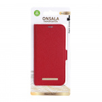 Onsala Wallet Case Red - iPhone 14 Pro