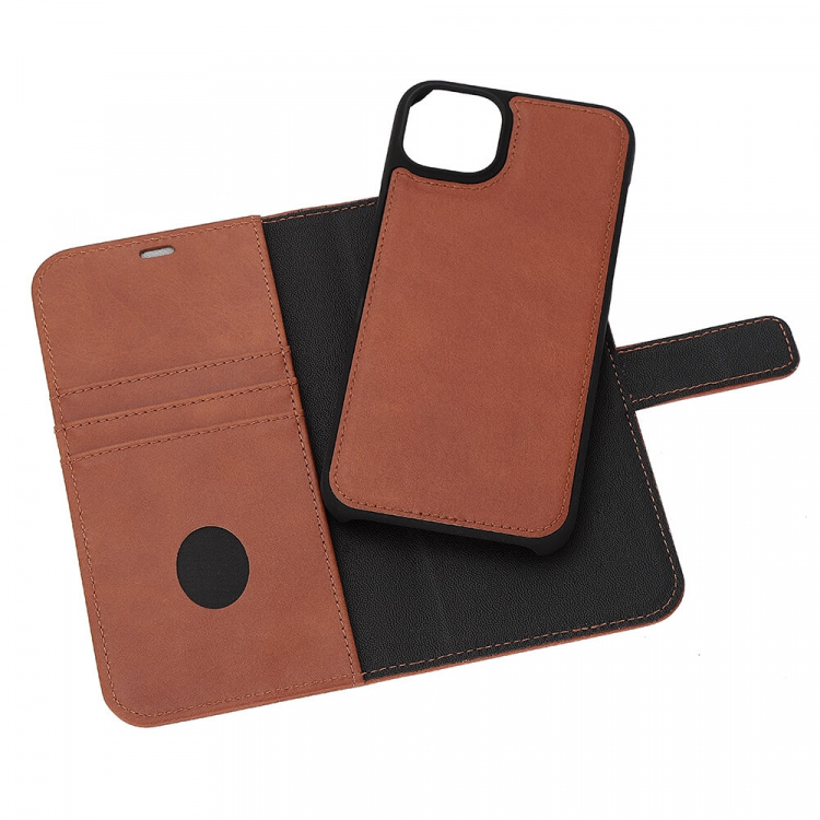 Radicover Wallet Case Anti Radiation 2in1 Brown iPhone 14 Plus