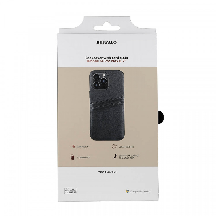 Buffalo Phone Case PU Black - iPhone 14 Pro Max