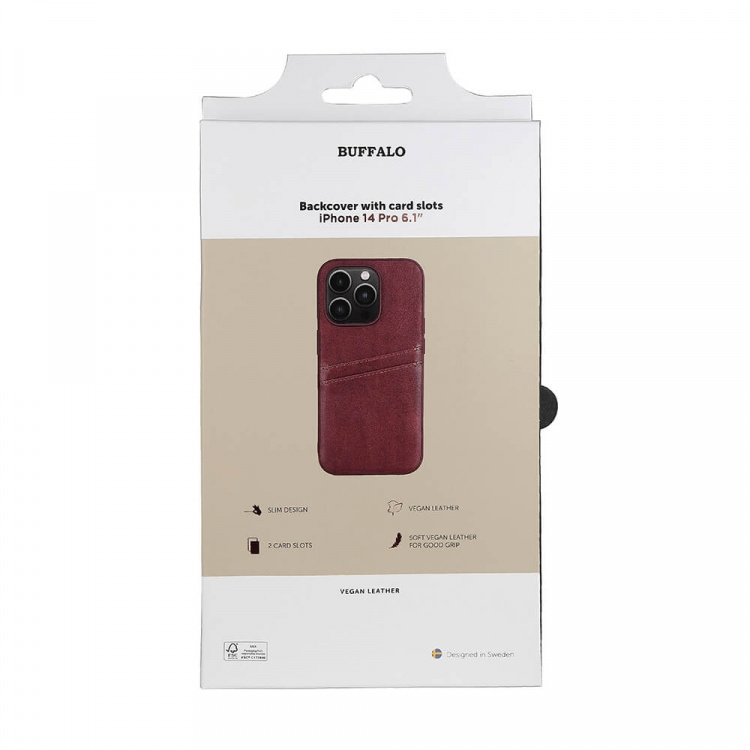 Buffalo Phone Case PU Brown - iPhone 14 Pro