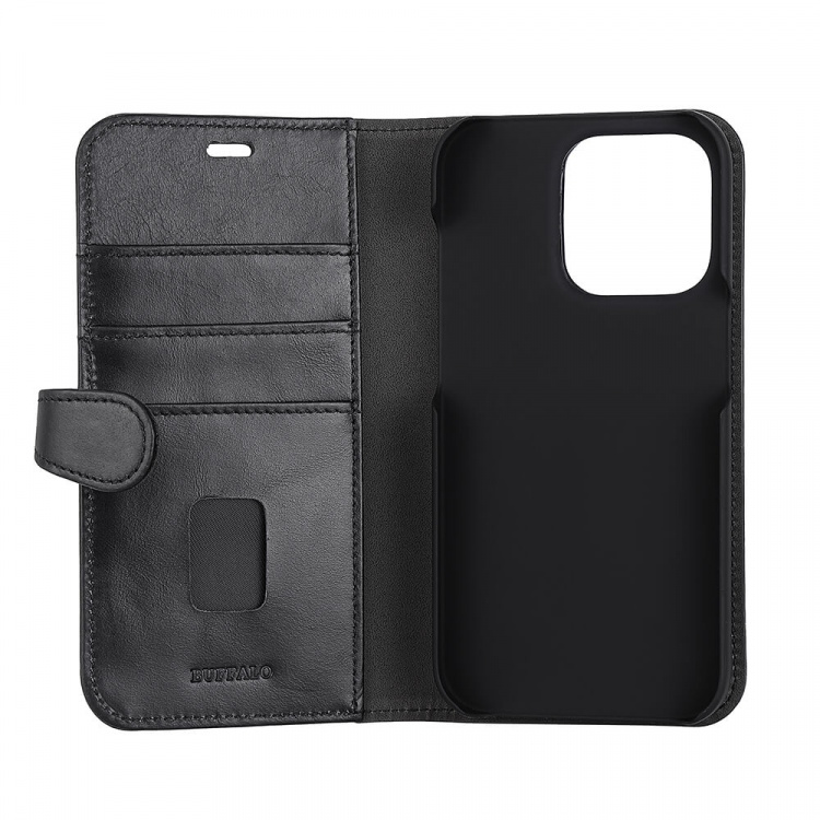 Buffalo Wallet Case Black - iPhone 14 Pro