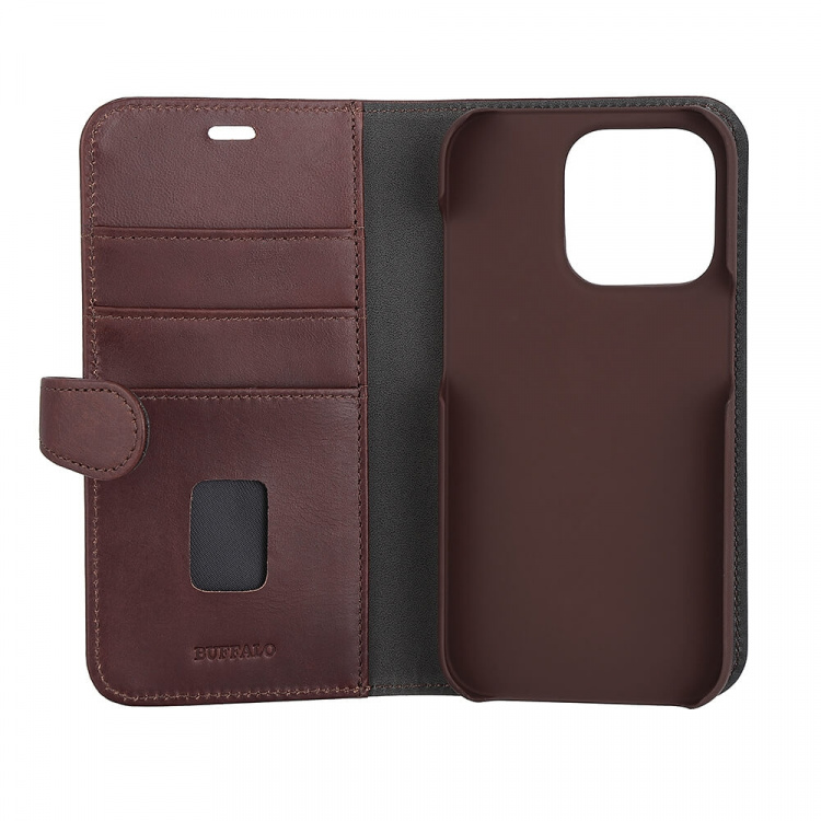 Buffalo Wallet Case Brown - iPhone 14 Pro