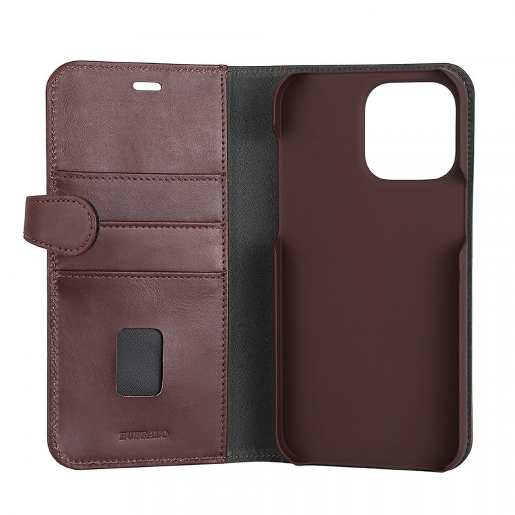 Buffalo Wallet Case Brown - iPhone 14 Pro Max