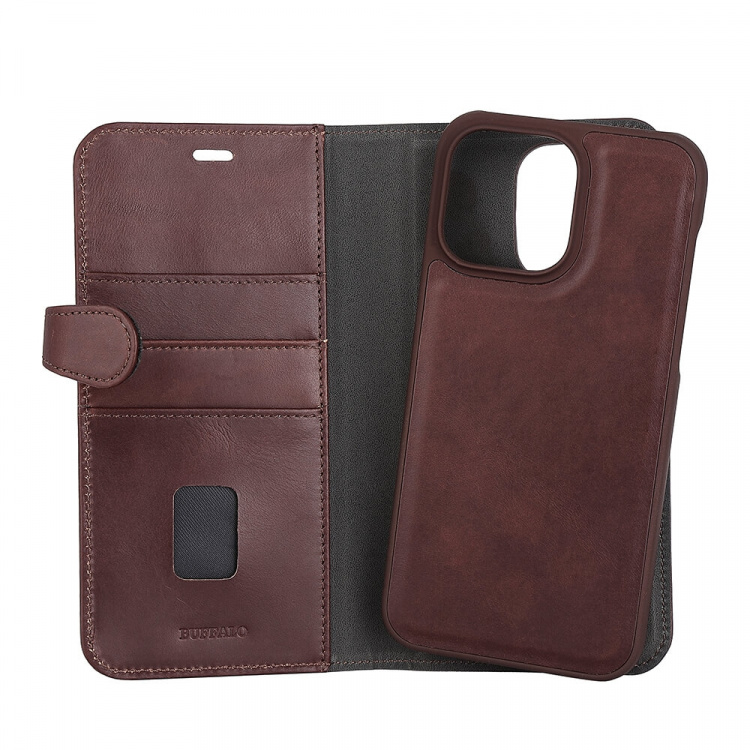 Buffalo Wallet Case Brown - iPhone 14 Pro Max
