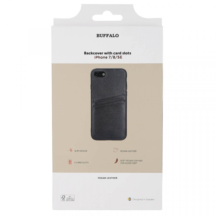 Buffalo Phone Case PU Black - iPhone 7/8/SE