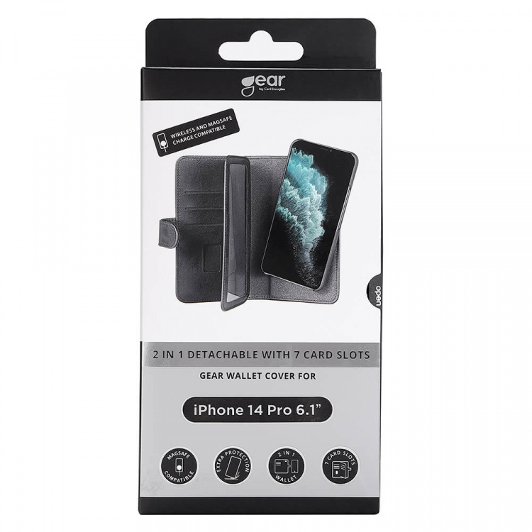 Gear Wallet Case Black - iPhone 14 Pro