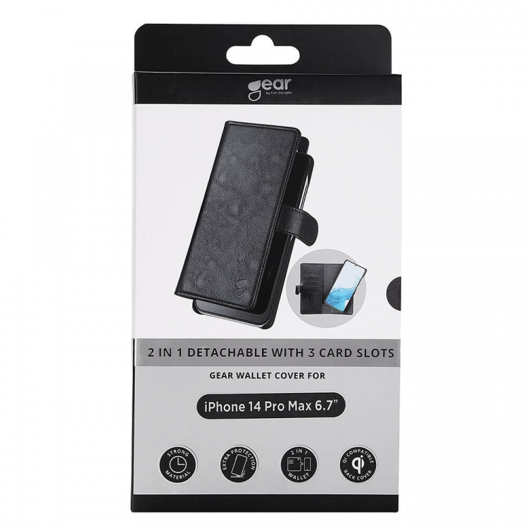 Gear Wallet Case 2in1 Black - iPhone 14 Pro Max Gear Wallet Case 2in1 Black - iPhone 14 Pro Max