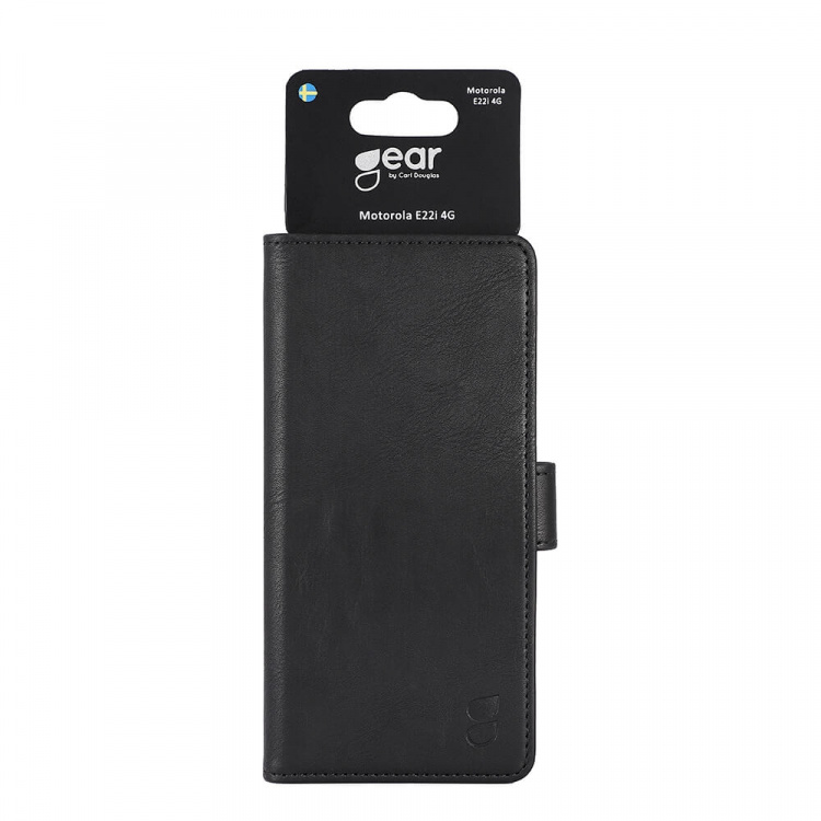 Gear Mobile Wallet Black Motorola MotoE22i 4G/E22 4G