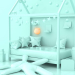 Mobility On Board Wall Nightlight Wild Light Panda Multicolor