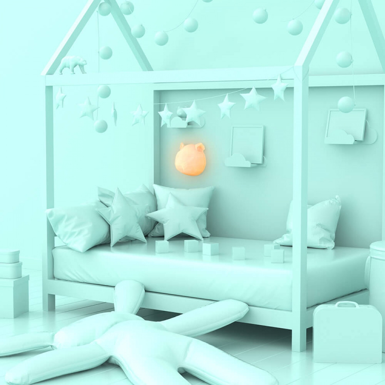 Mobility On Board Wall Nightlight Wild Light Panda Multicolor