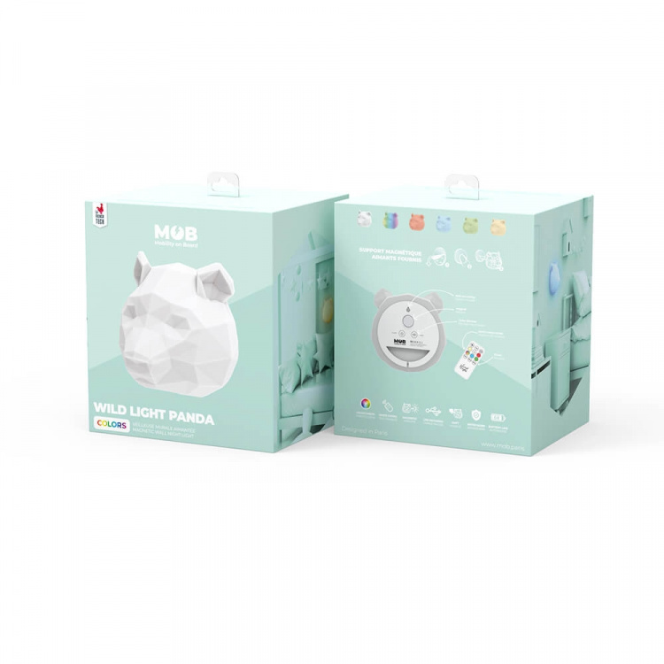 Mobility On Board Wall Nightlight Wild Light Panda Multicolor