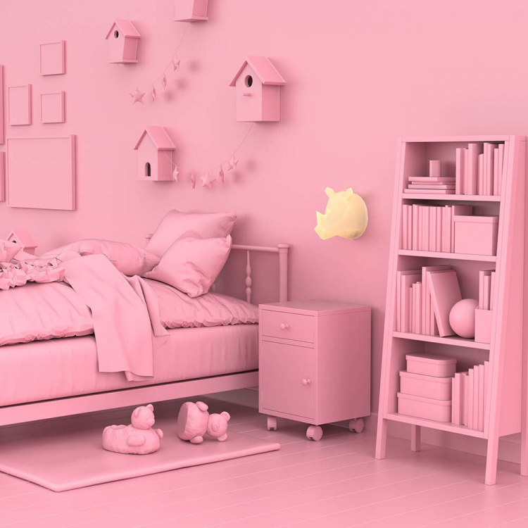 Mobility On Board Wall Nightlight Wild Light Rhino Multicolor