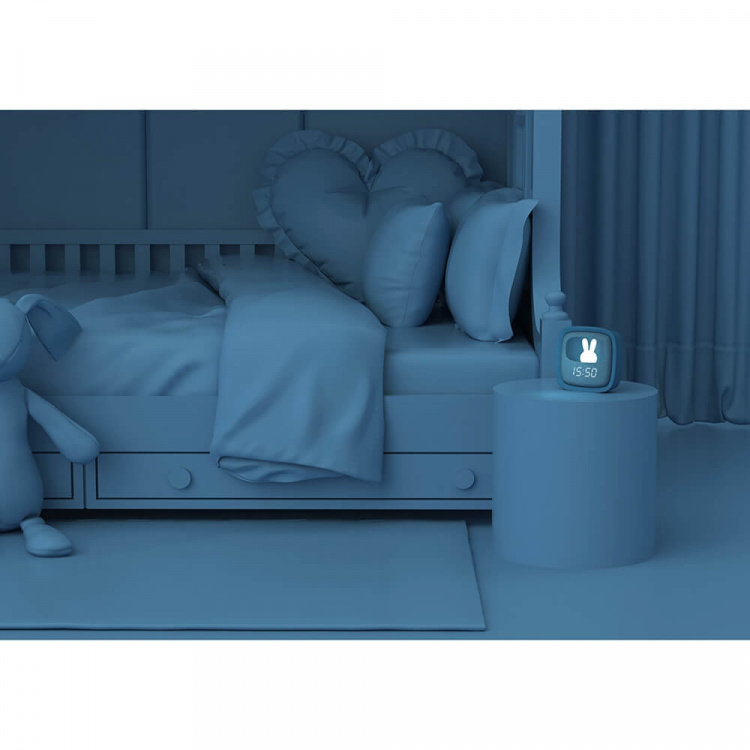 Mobility On Board Alarm Clock with Light Billy Clock Dark Blue