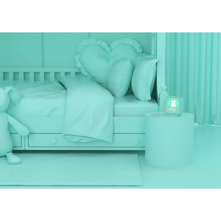 Mobility On Board Alarm Clock with Light Billy Clock Mint green