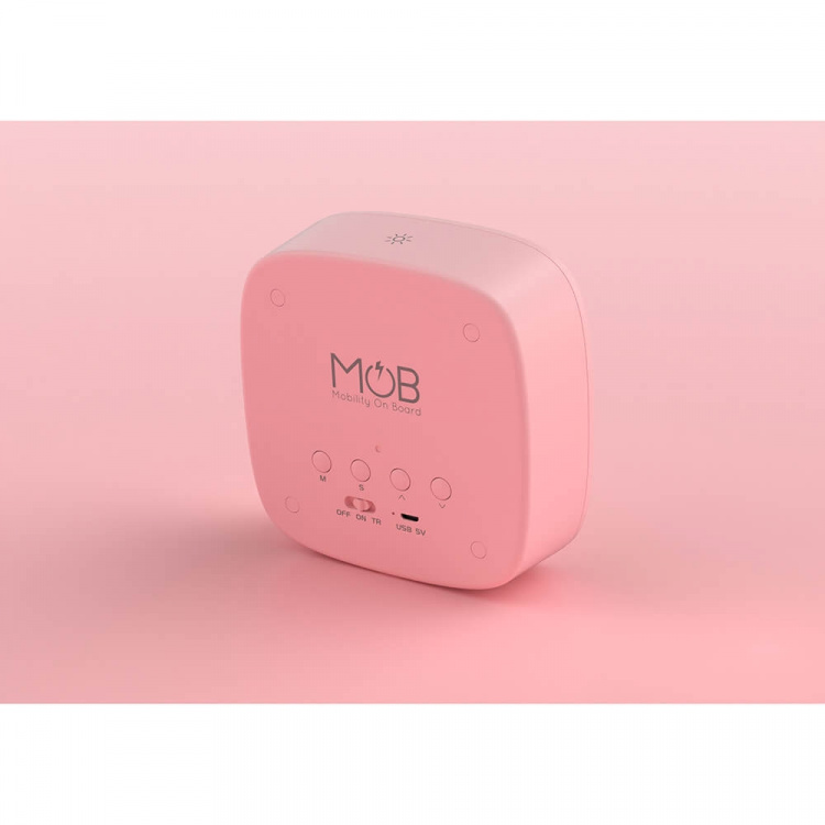 Mobility On Board Alarm Clock with Light Billy Clock Pink