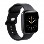 Gear Watch Band Silicone Apple Watch 42/44/45mm Black Gear Watch Band Silicone Apple Watch 42/44/45mm Black