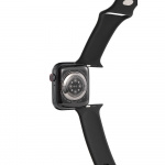 Gear Watch Band Silicone Apple Watch 42/44/45mm Black Gear Watch Band Silicone Apple Watch 42/44/45mm Black