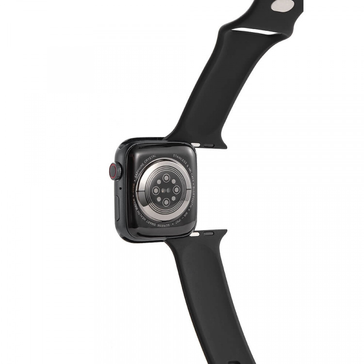 Gear Watch Band Silicone Apple Watch 42/44/45mm Black Gear Watch Band Silicone Apple Watch 42/44/45mm Black