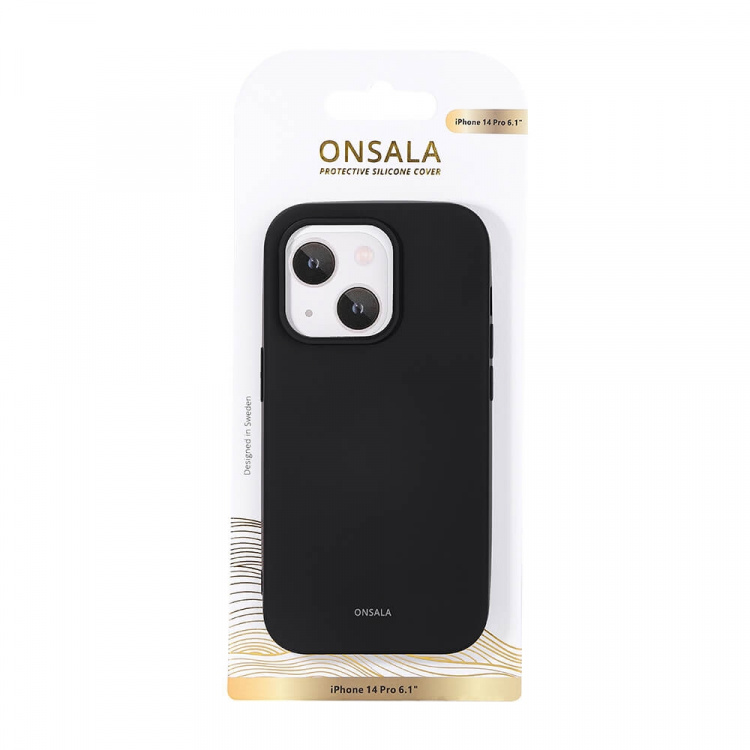 Onsala Phone Case Silicone Black - iPhone 14 Pro