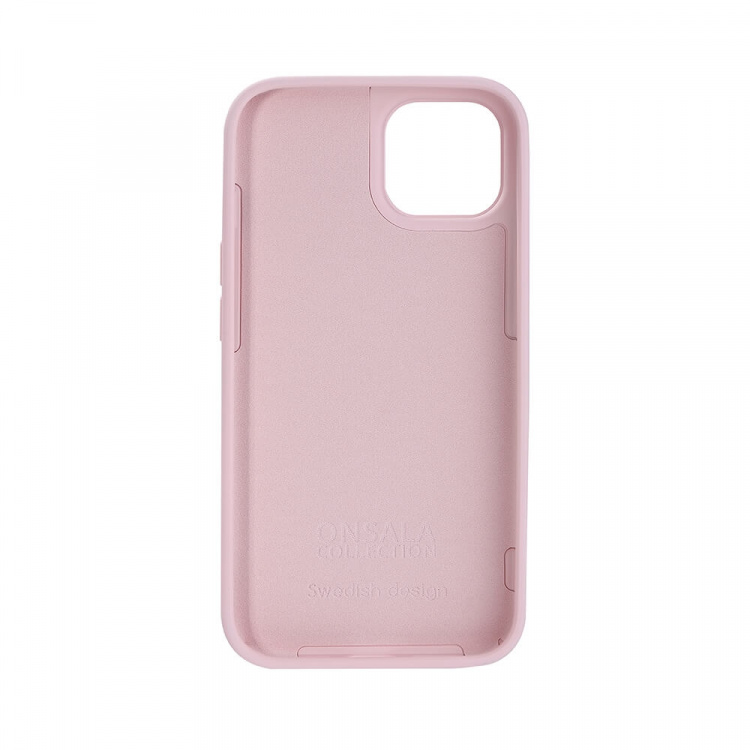 Onsala Phone Case Silicone Chalk Pink - iPhone 13/14