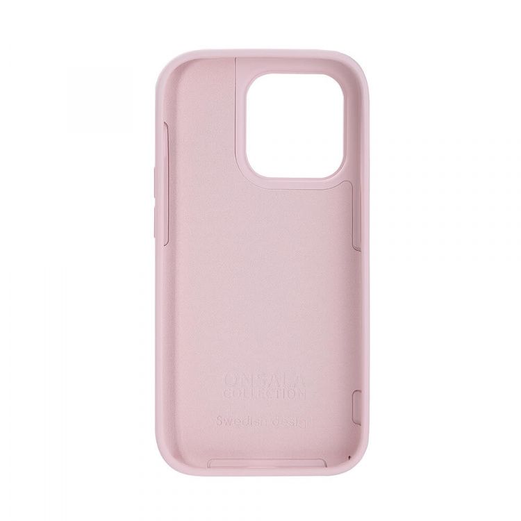 Onsala Phone Case Silicone Chalk Pink - iPhone 14 Pro